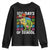 100th Day Of School Youth Sweatshirt 100 Days Dino Dinosaur TS10 Black Print Your Wear