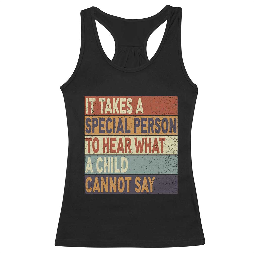Special Education Teacher Racerback Tank Top Inspirational SPED Teachers Autism TS10 Black Print Your Wear