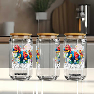 Dinosaur 100 Days Smarter Glass Can Building Bricks Dinosaur 100th Day Kids TS10 Print Your Wear
