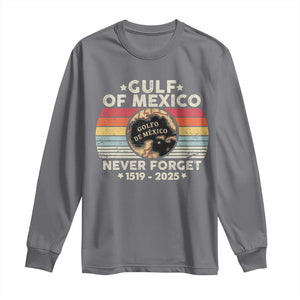 Never Forget Gulf Of Mexico Long Sleeve Shirt 1915 - 2025 TS10 Charcoal Print Your Wear