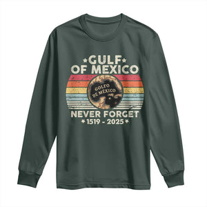 Never Forget Gulf Of Mexico Long Sleeve Shirt 1915 - 2025 TS10 Dark Forest Green Print Your Wear