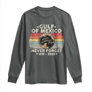 Never Forget Gulf Of Mexico Long Sleeve Shirt 1915 - 2025 TS10 Dark Heather Print Your Wear