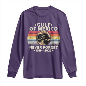 Never Forget Gulf Of Mexico Long Sleeve Shirt 1915 - 2025 TS10 Purple Print Your Wear