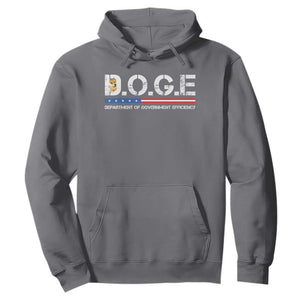 DOGE Department of Government Efficiency Hoodie TS10 Charcoal Print Your Wear