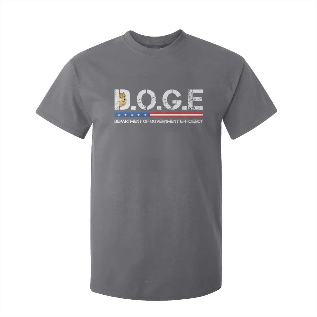 DOGE Department of Government Efficiency T Shirt For Kid TS10 Charcoal Print Your Wear