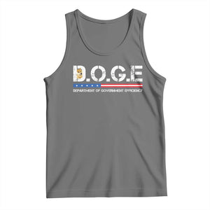 DOGE Department of Government Efficiency Tank Top TS10 Black Heather Print Your Wear