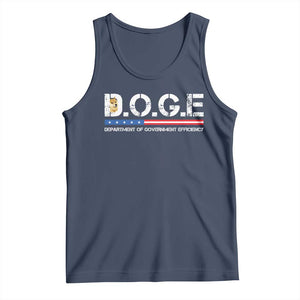 DOGE Department of Government Efficiency Tank Top TS10 Navy Print Your Wear