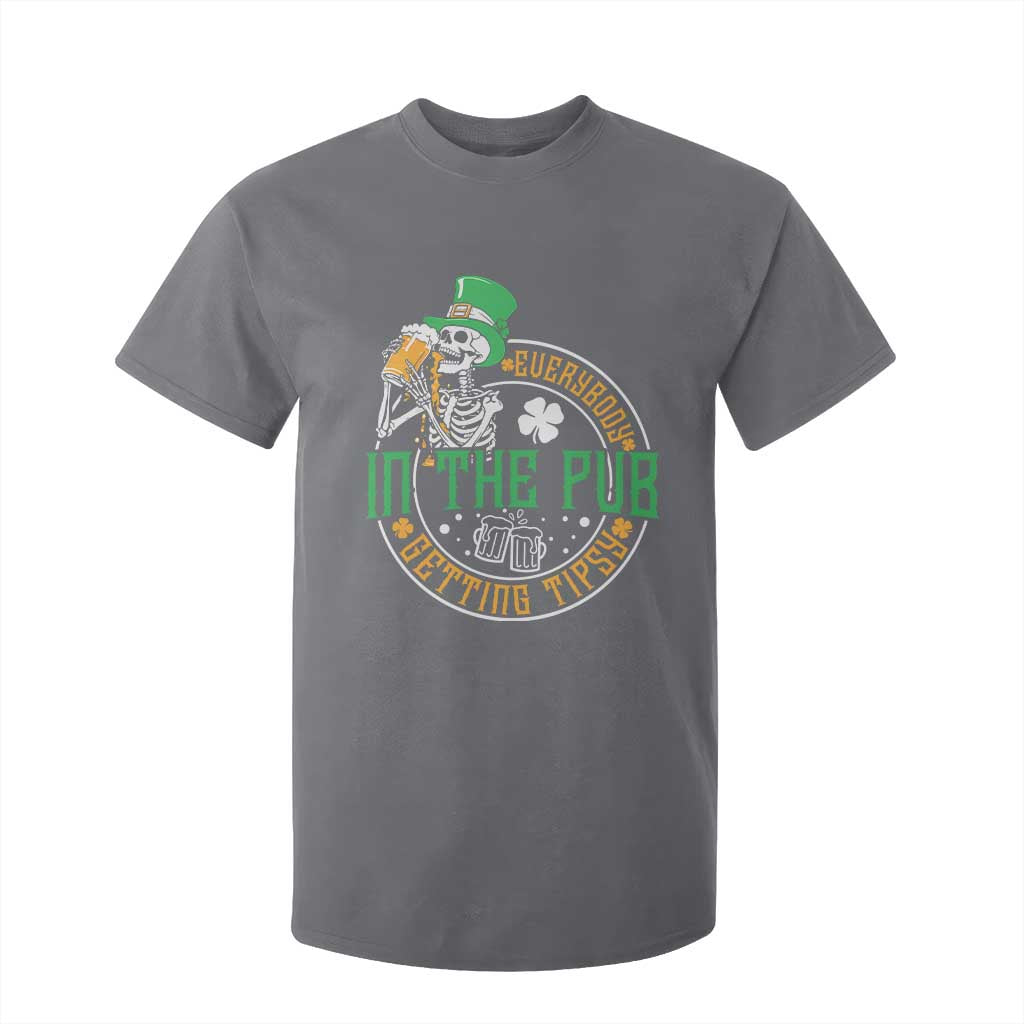 St Patricks Day Pub T Shirt For Kid Everybody In The Pub Getting Tipsy TS10 Charcoal Print Your Wear