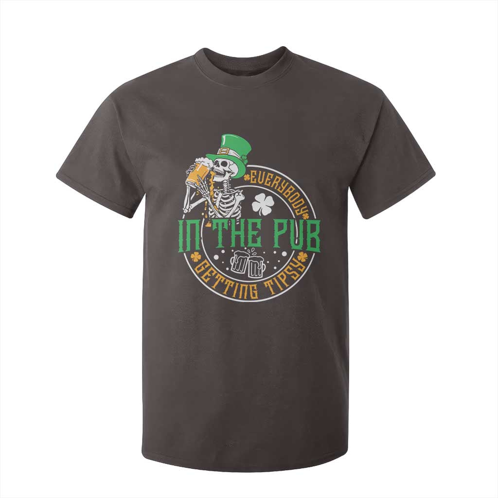 St Patricks Day Pub T Shirt For Kid Everybody In The Pub Getting Tipsy TS10 Dark Chocolate Print Your Wear