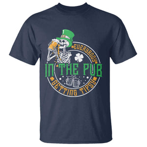 St Patricks Day Pub T Shirt Everybody In The Pub Getting Tipsy TS10 Navy Print Your Wear