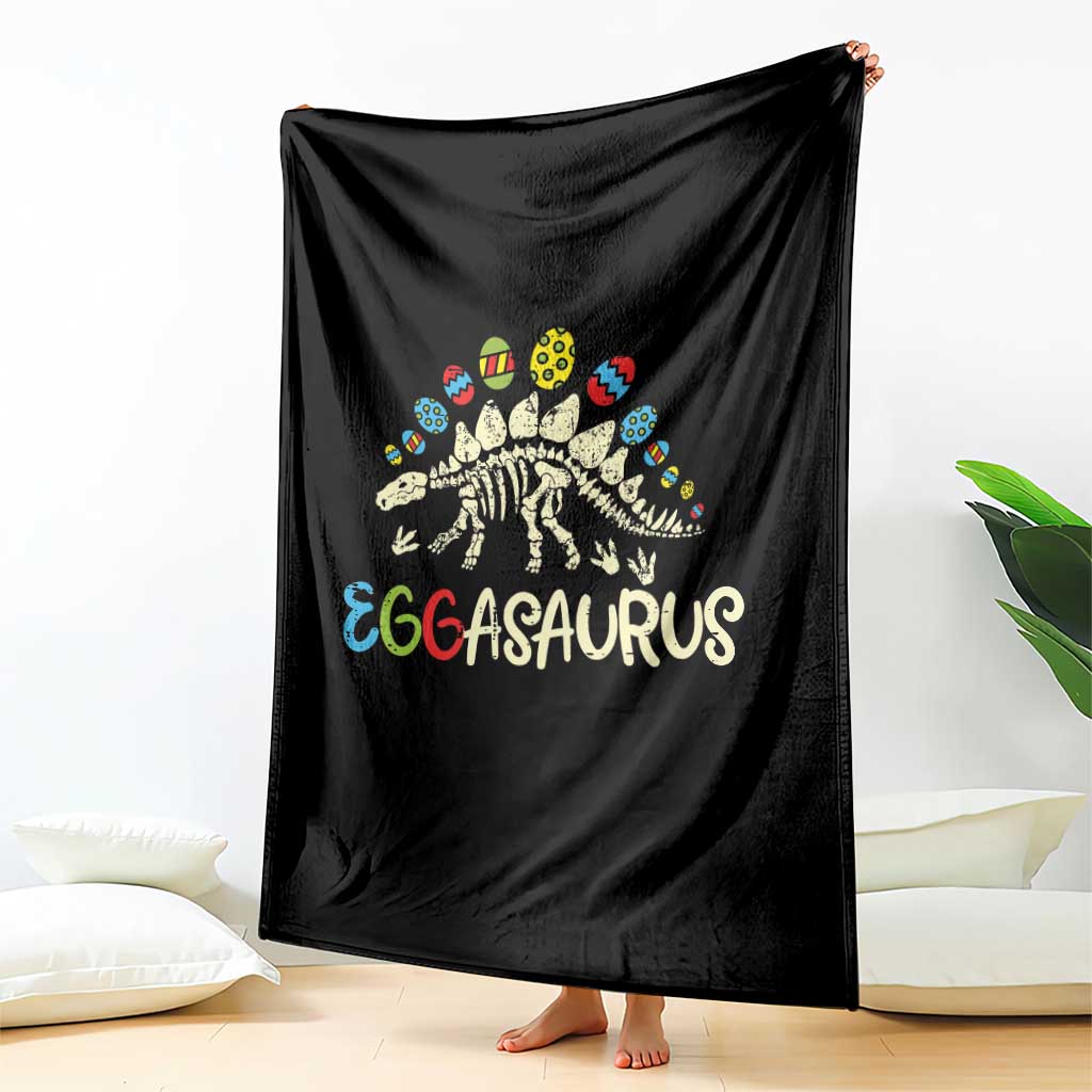 Easter Dinosaur Throw Blanket Kids Eggasaurus Easter Stegosaurus Dino Toddler Boys TS10 Print Your Wear