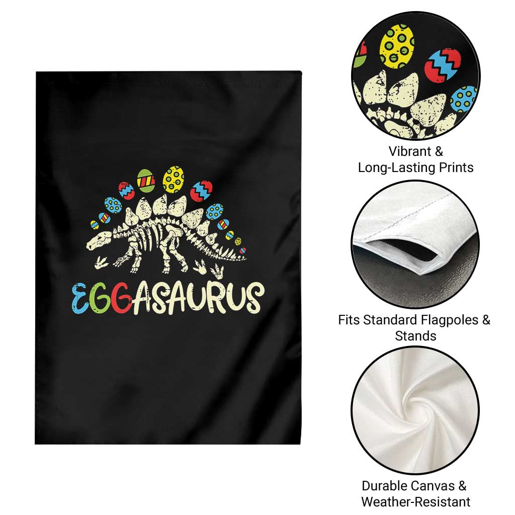 Easter Dinosaur Garden Flag Kids Eggasaurus Easter Stegosaurus Dino Toddler Boys TS10 Print Your Wear