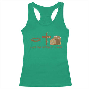 Christian Easter Racerback Tank Top A Lot Can Happen In Three Days TS10 Irish Green Print Your Wear
