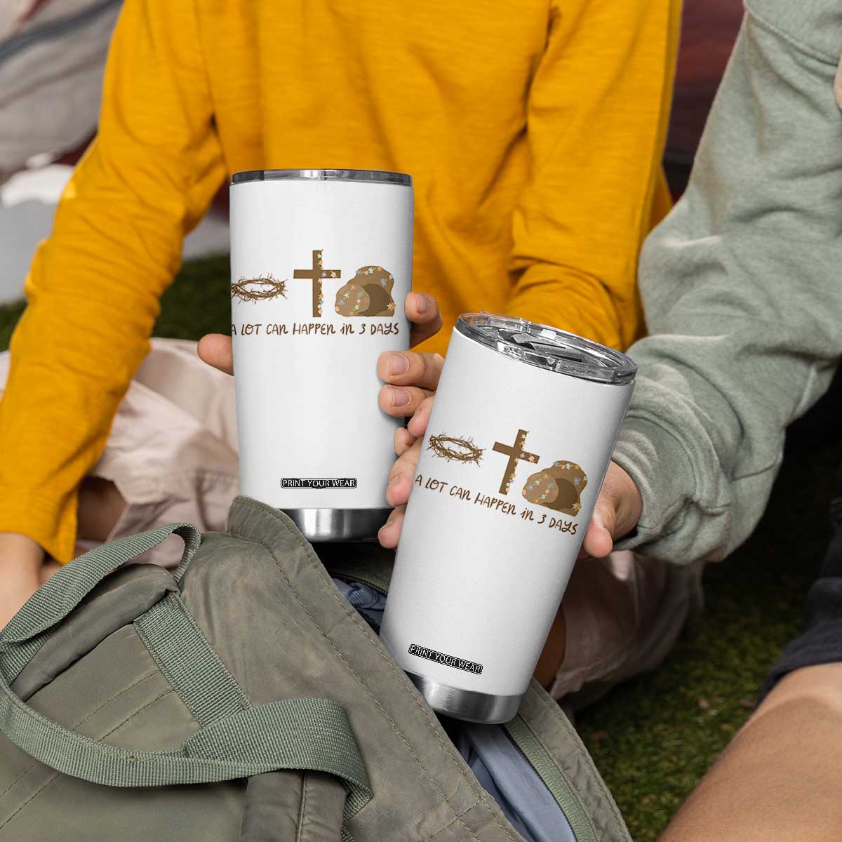 Christian Easter Tumbler Cup A Lot Can Happen In Three Days TS10 Print Your Wear