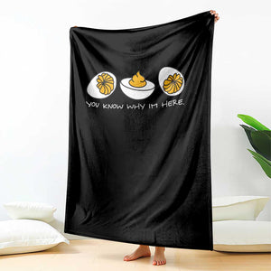 Funny Easter Throw Blanket You Know Why Im Here TS10 Print Your Wear