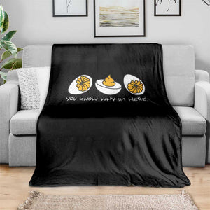 Funny Easter Throw Blanket You Know Why Im Here TS10 Print Your Wear
