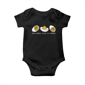Funny Easter Baby Onesie You Know Why Im Here TS10 Black Print Your Wear