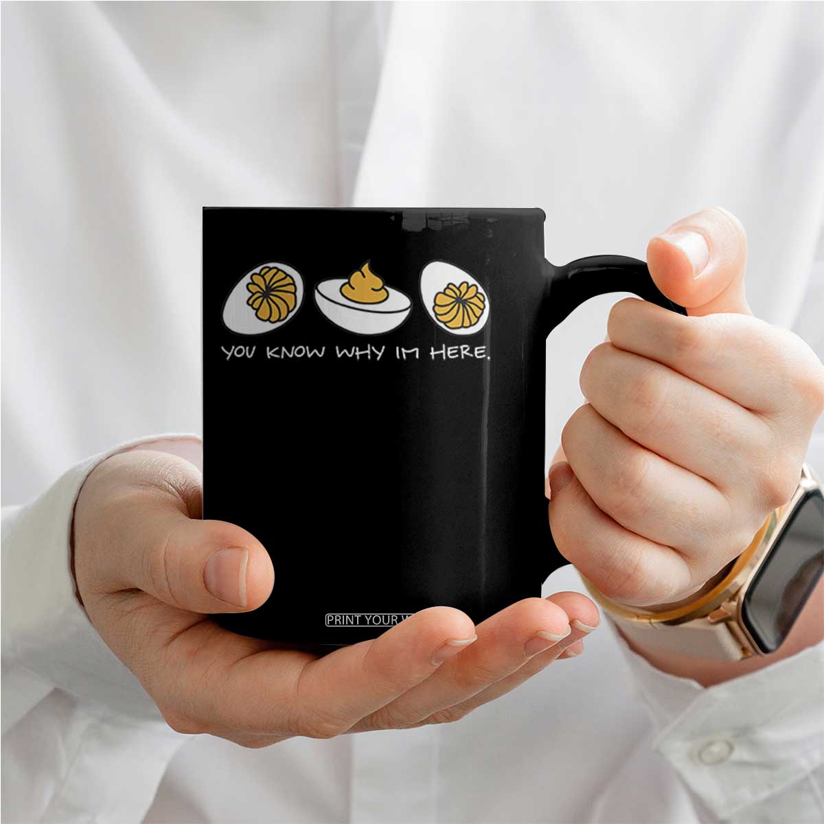 Funny Easter Coffee Mug You Know Why Im Here TS10 Print Your Wear