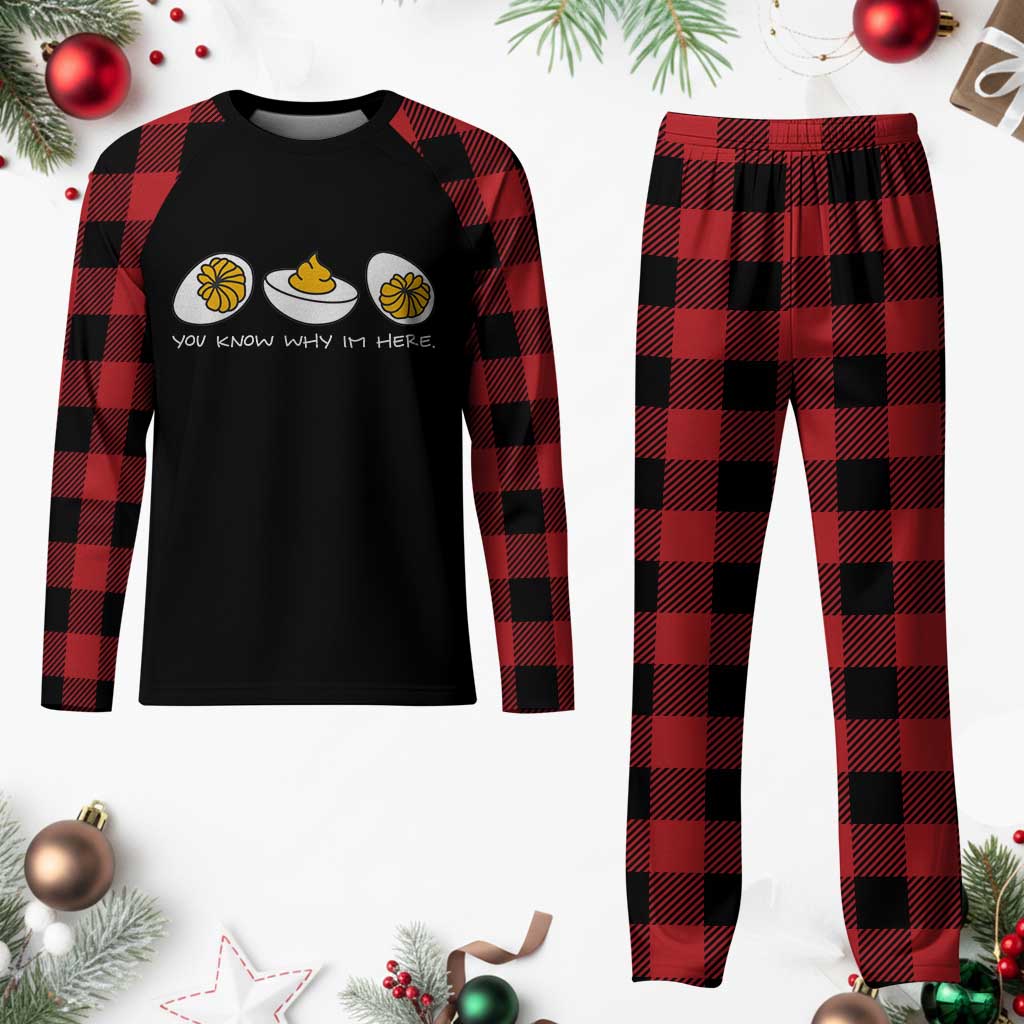 Funny Easter Plaid Pajama Set You Know Why Im Here TS10 Buffalo Plaid Print Your Wear