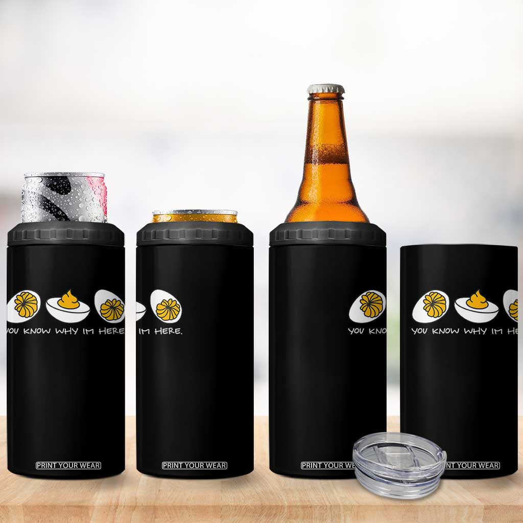Funny Easter 4 in 1 Can Cooler Tumbler You Know Why Im Here TS10 Print Your Wear