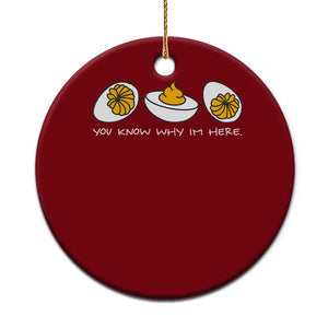 Funny Easter Ceramic Ornament You Know Why Im Here TS10 1pc Red Print Your Wear