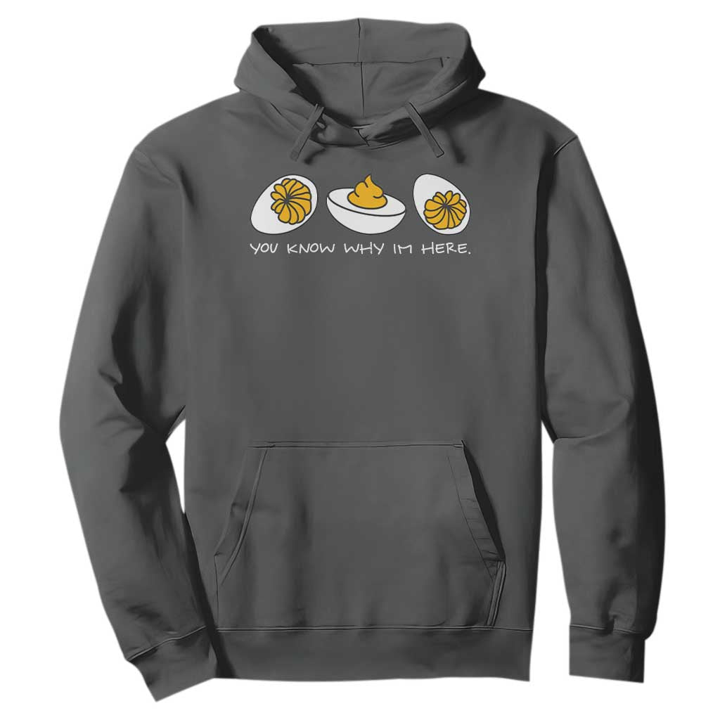 Funny Easter Hoodie You Know Why Im Here TS10 Dark Heather Print Your Wear