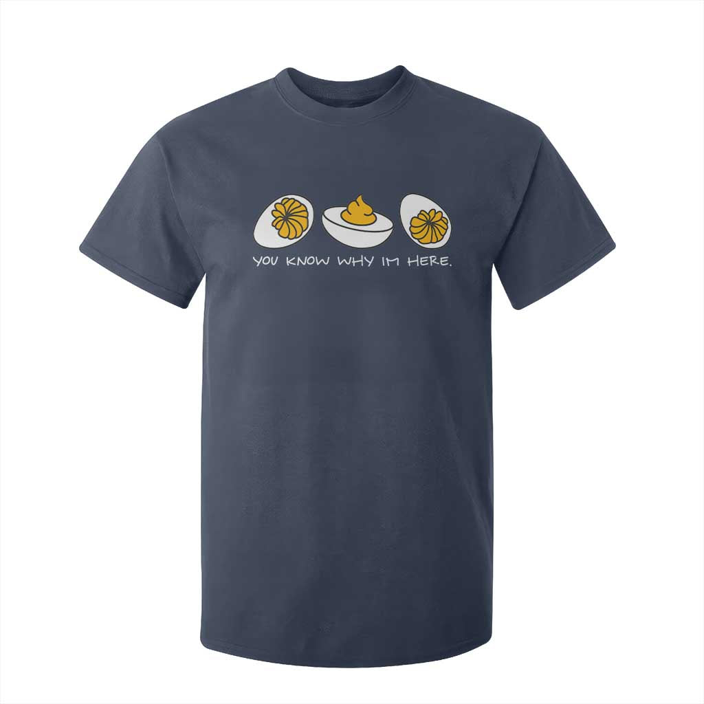Funny Easter T Shirt For Kid You Know Why Im Here TS10 Navy Print Your Wear
