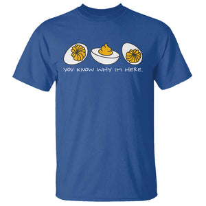 Funny Easter T Shirt You Know Why Im Here TS10 Royal Blue Print Your Wear