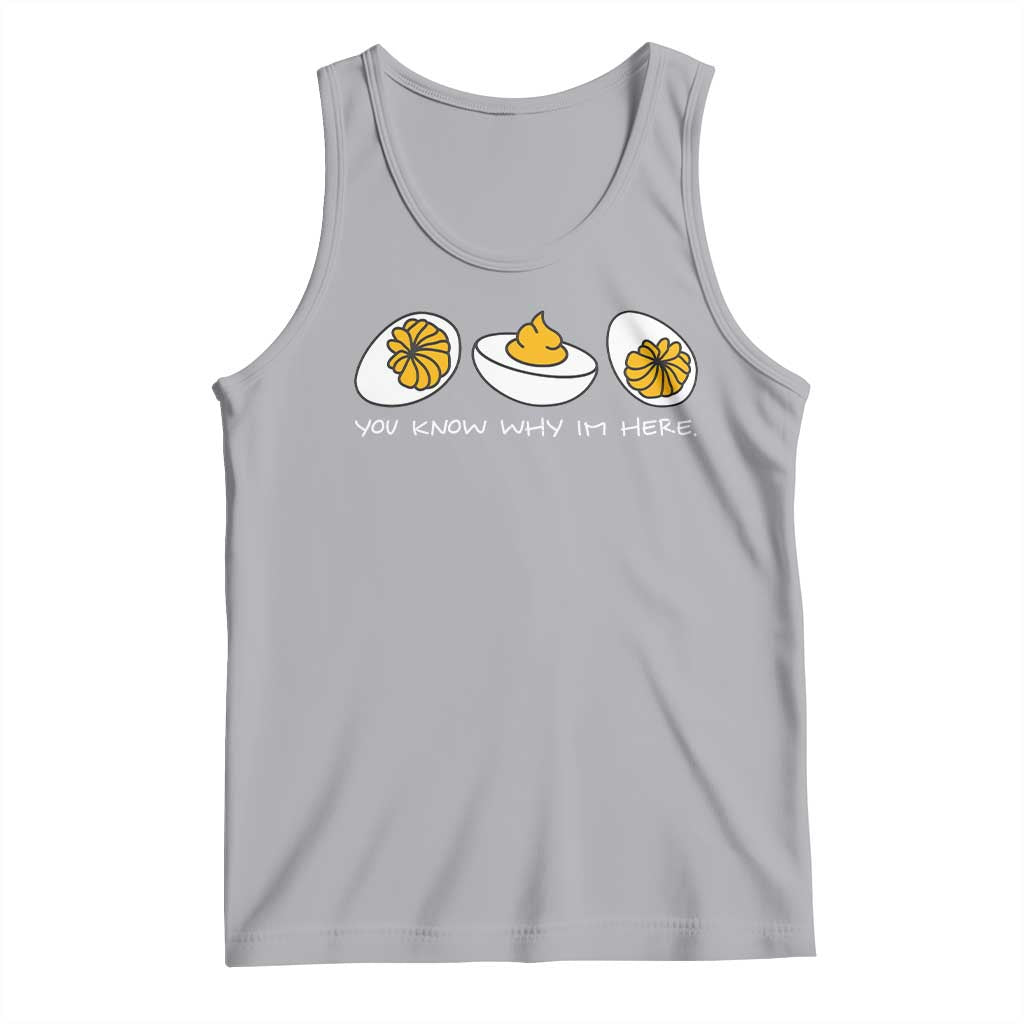 Funny Easter Tank Top You Know Why Im Here TS10 Athletic Heather Print Your Wear
