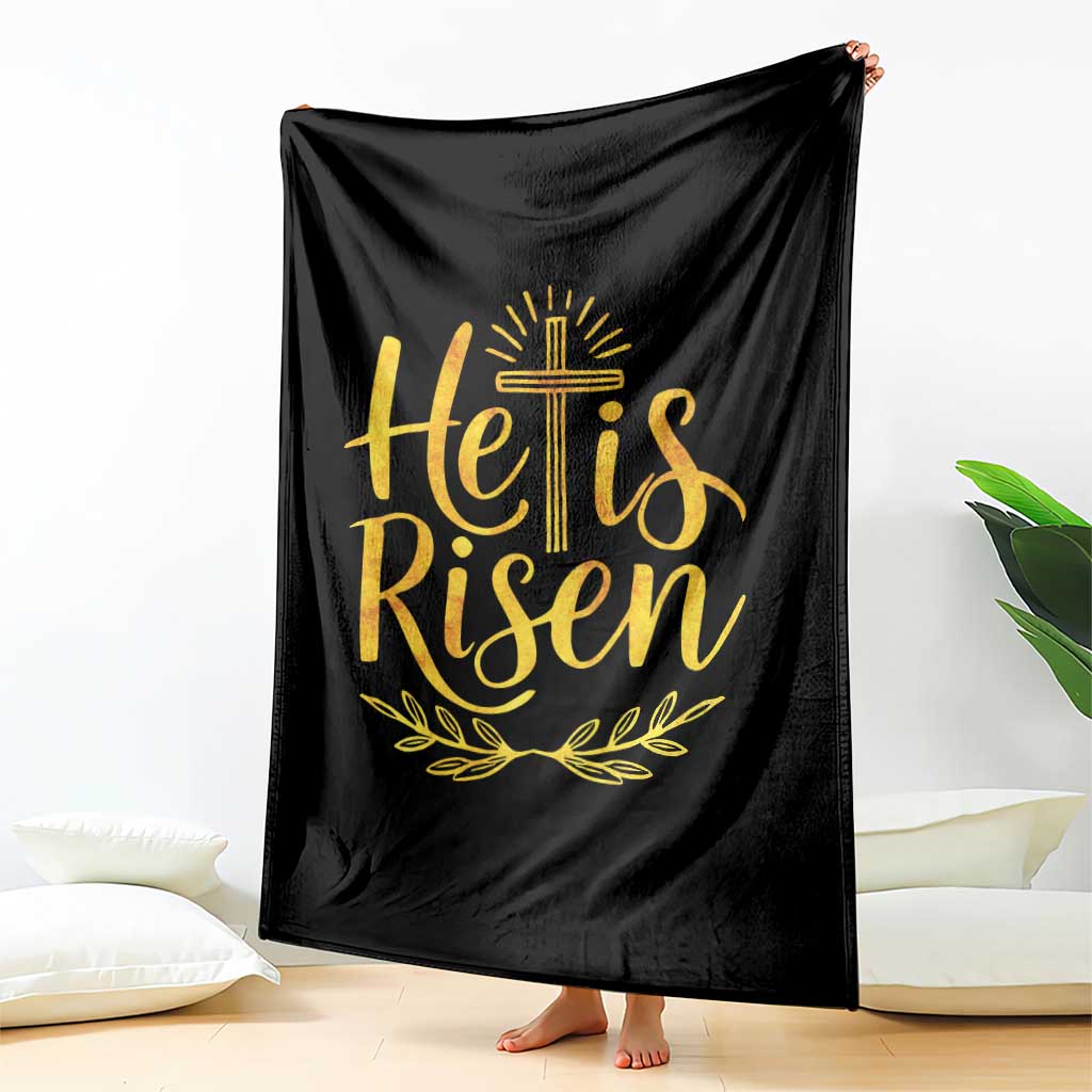 He Is Risen Throw Blanket Jesus Easter Religious Christians TS10 Print Your Wear