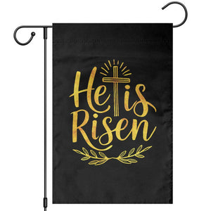 He Is Risen Garden Flag Jesus Easter Religious Christians TS10 Black Print Your Wear
