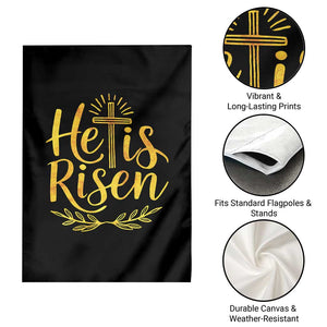 He Is Risen Garden Flag Jesus Easter Religious Christians TS10 Print Your Wear