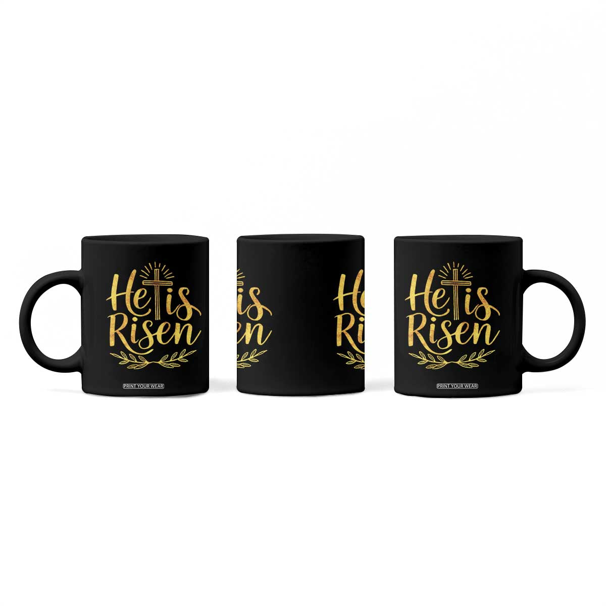 He Is Risen Coffee Mug Jesus Easter Religious Christians TS10 Print Your Wear