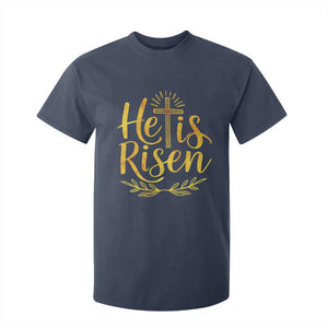 He Is Risen T Shirt For Kid Jesus Easter Religious Christians TS10 Navy Print Your Wear