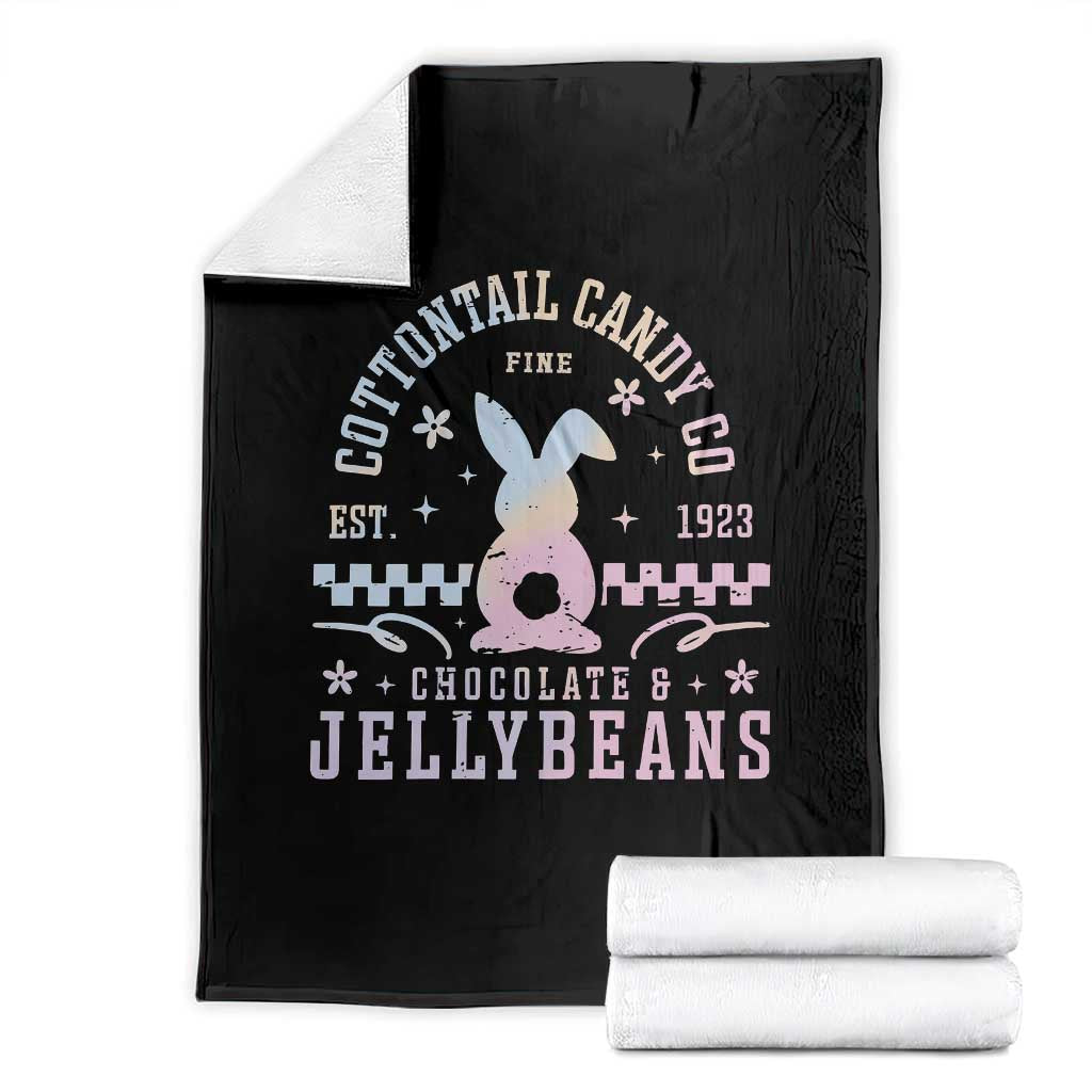 Cottontail Candy Company Easter Throw Blanket Carrot Bunny Rabbit Family Matching TS10 Black Print Your Wear