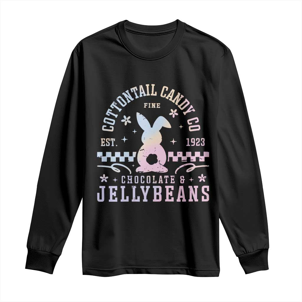 Cottontail Candy Company Easter Long Sleeve Shirt Carrot Bunny Rabbit Family Matching TS10 Black Print Your Wear