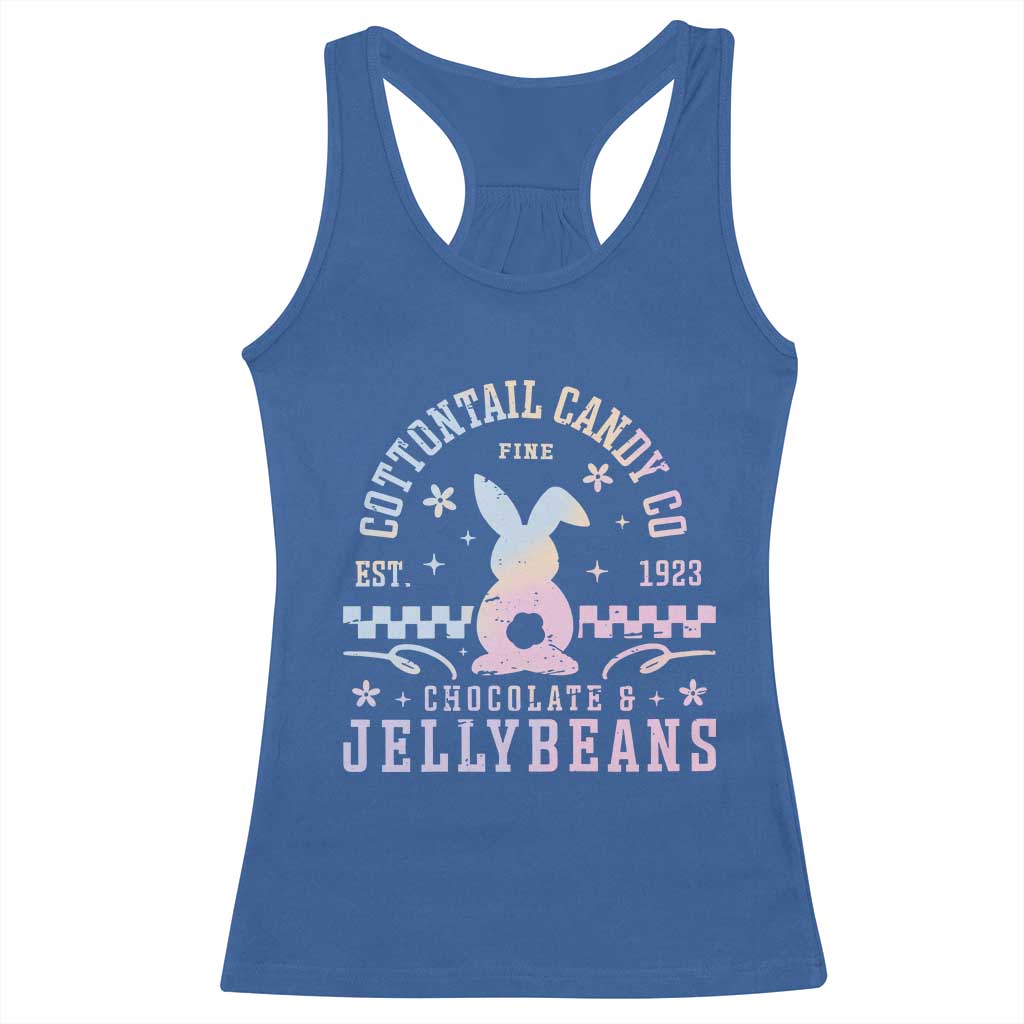 Cottontail Candy Company Easter Racerback Tank Top Carrot Bunny Rabbit Family Matching TS10 Royal Blue Print Your Wear