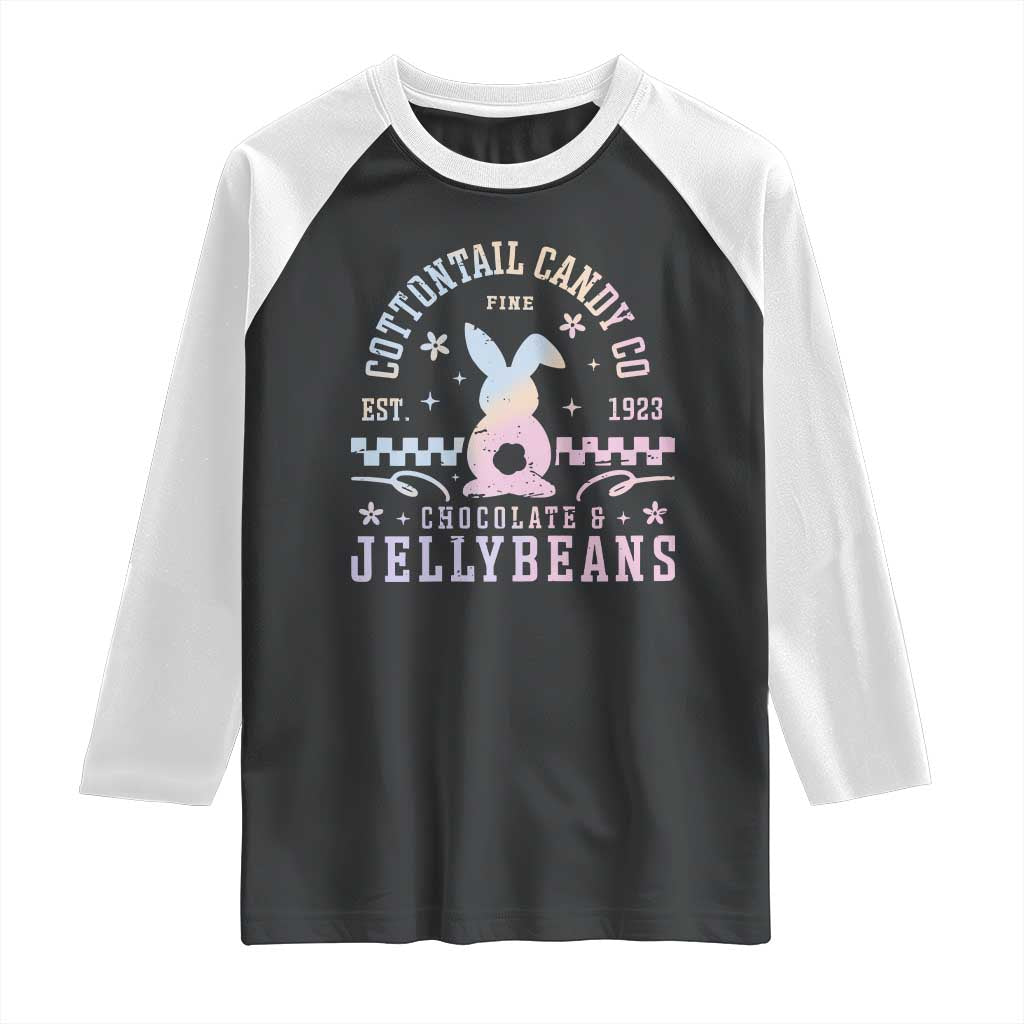 Cottontail Candy Company Easter Raglan Shirt Carrot Bunny Rabbit Family Matching TS10 Black White Print Your Wear