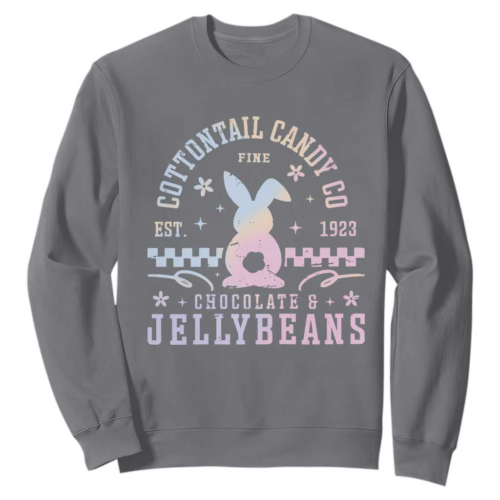 Cottontail Candy Company Easter Sweatshirt Carrot Bunny Rabbit Family Matching TS10 Charcoal Print Your Wear