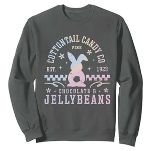 Cottontail Candy Company Easter Sweatshirt Carrot Bunny Rabbit Family Matching TS10 Dark Heather Print Your Wear