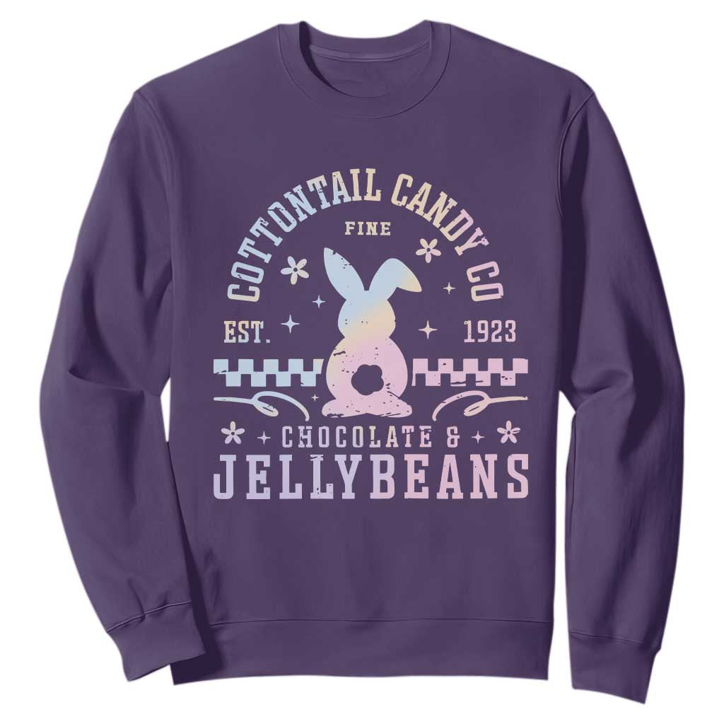Cottontail Candy Company Easter Sweatshirt Carrot Bunny Rabbit Family Matching TS10 Purple Print Your Wear