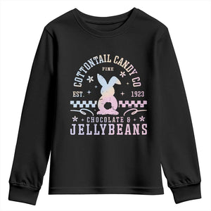 Cottontail Candy Company Easter Youth Sweatshirt Carrot Bunny Rabbit Family Matching TS10 Black Print Your Wear