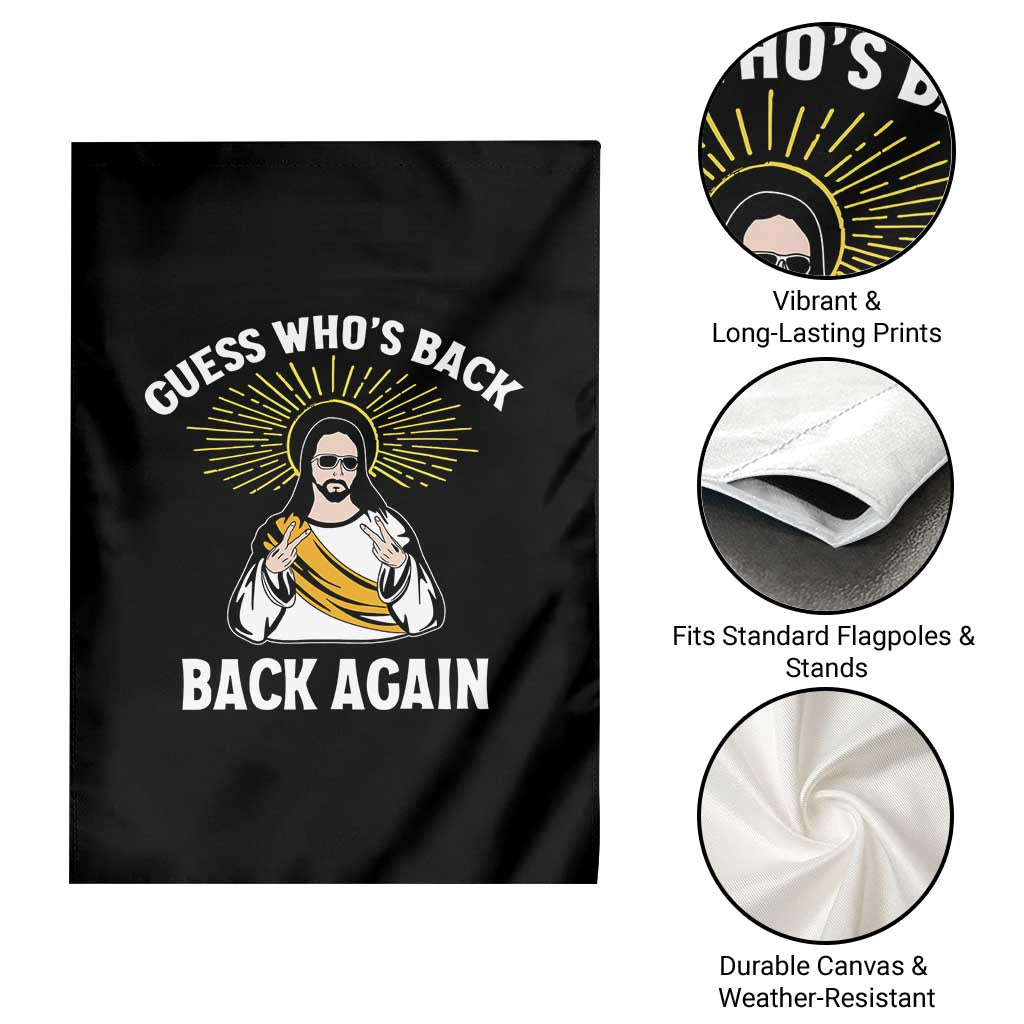 Guess Whos Back Garden Flag Funny Easter Jesus TS10 Print Your Wear