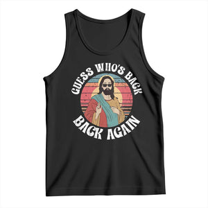 Funny Easter Jesus Tank Top Retro Vintage Guess Whos Back Again TS10 Black Print Your Wear