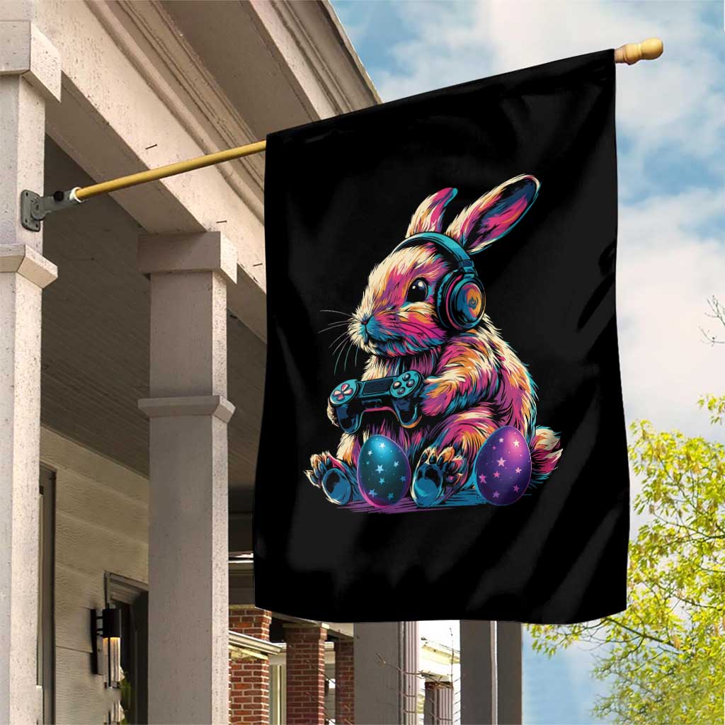 Gamer Rabbit Garden Flag Cute Bunny Gaming Eggs Funny Video Games Easter TS10 Print Your Wear