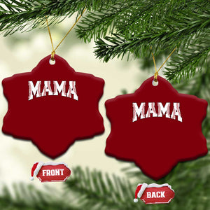 Baseball Mama Ceramic Ornament Retro Varsity Baseball Season Mom Raising Ballers TS10 Print Your Wear