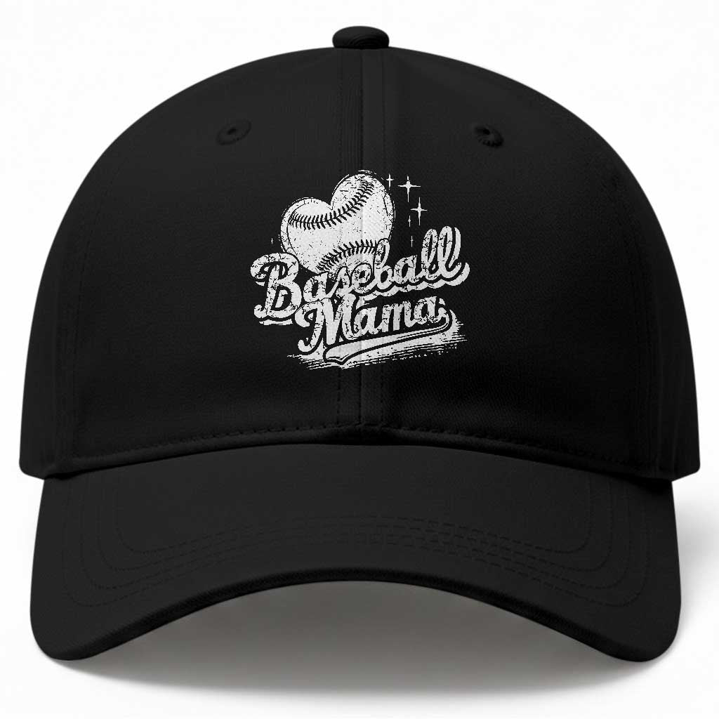 Baseball Mama Baseball Cap Baseball Season Mom Raising Ballers TS10 Print Your Wear