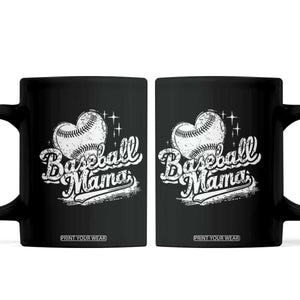Baseball Mama Coffee Mug Baseball Season Mom Raising Ballers TS10 Black Print Your Wear