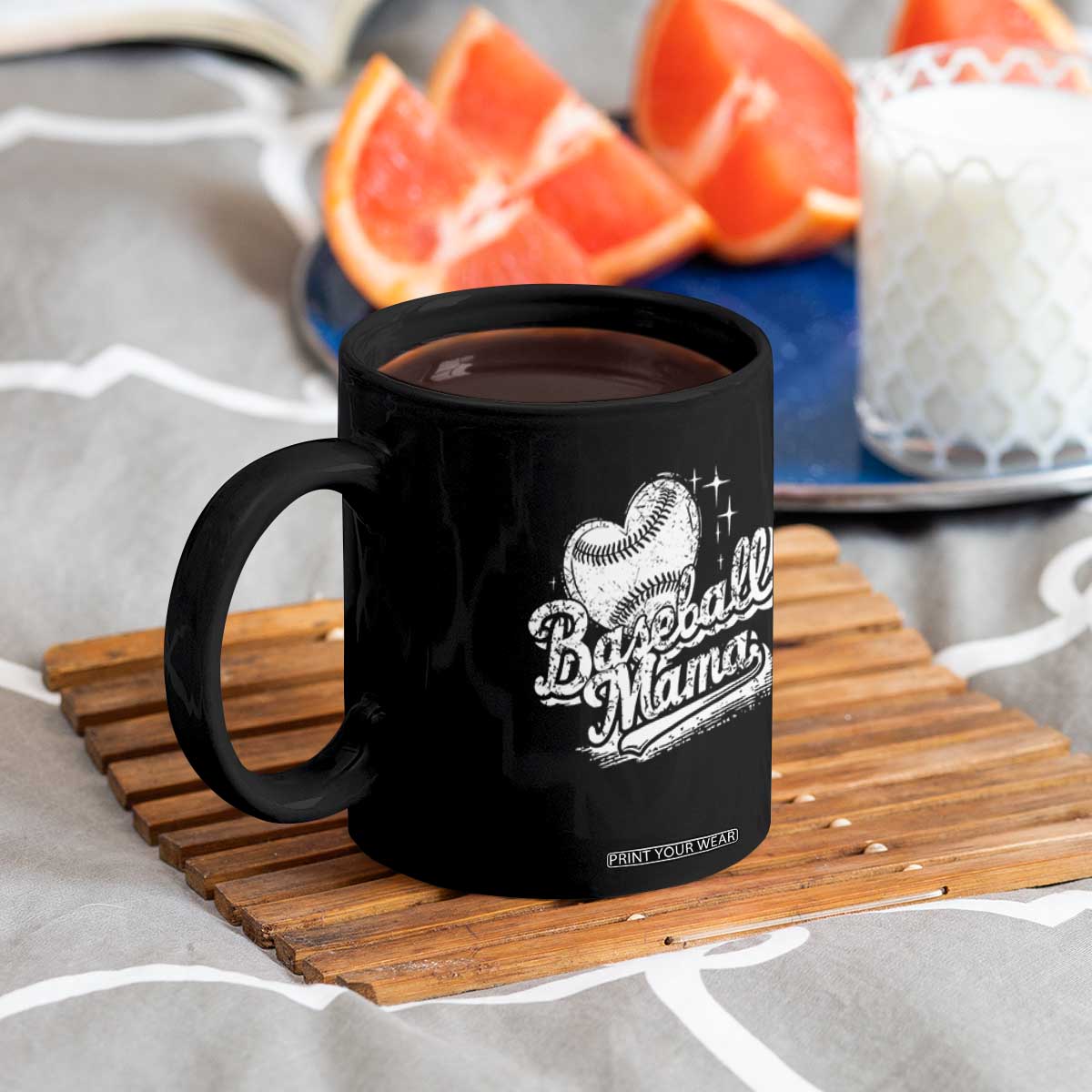 Baseball Mama Coffee Mug Baseball Season Mom Raising Ballers TS10 Print Your Wear