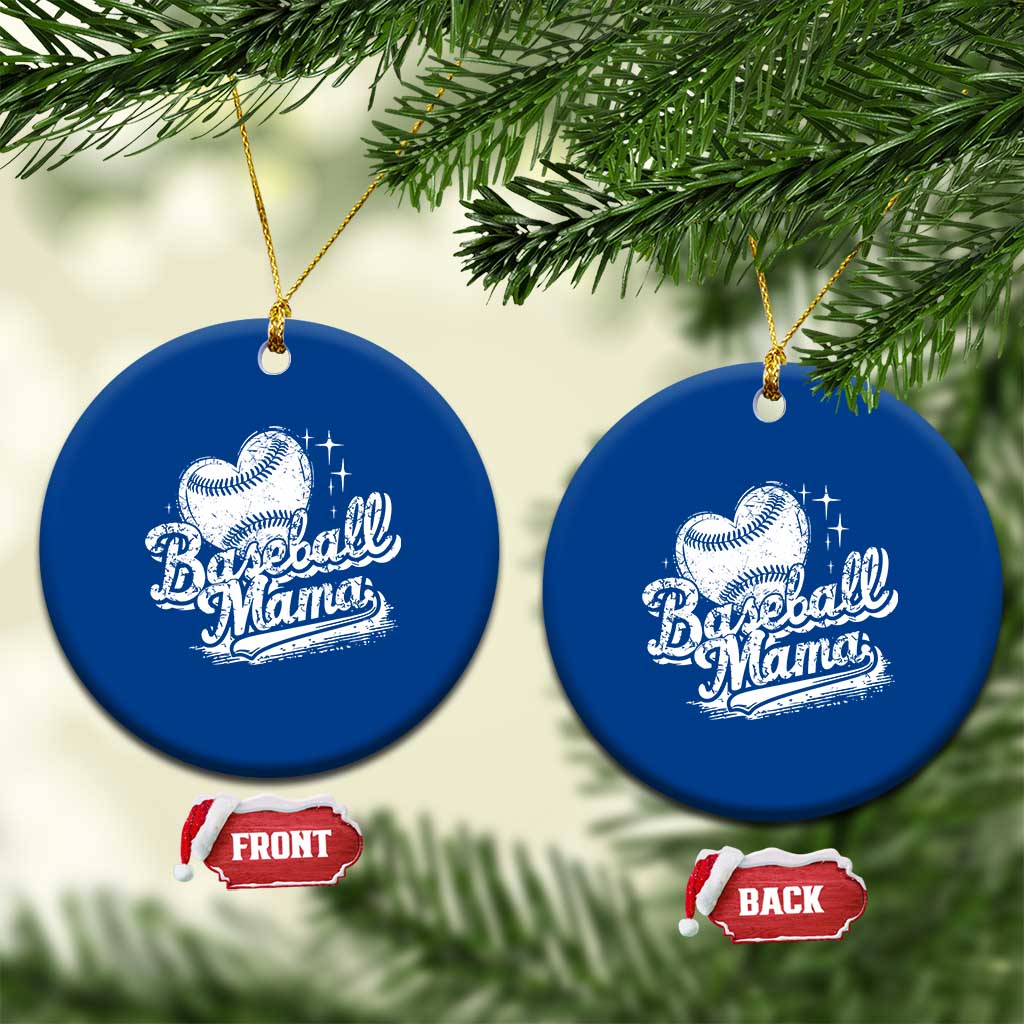 Baseball Mama Ceramic Ornament Baseball Season Mom Raising Ballers TS10 1pc Blue Print Your Wear